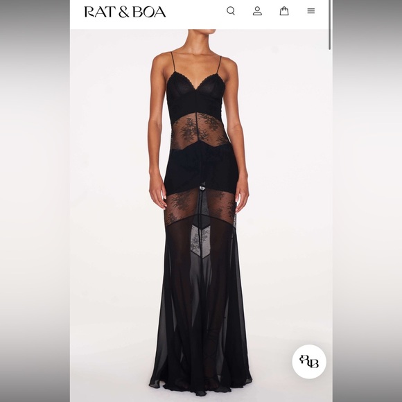 VENEZIA LACE SLIP DRESS Rat & Boa - Picture 1 of 4